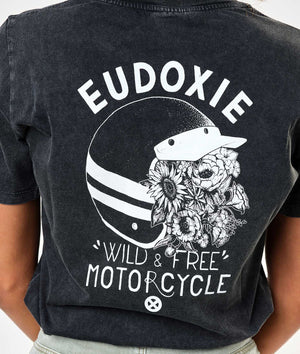 Eudoxie - Eudoxie Bonnie Black T'Shirt - T-Shirts - Salt Flats Clothing