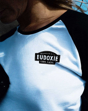 Eudoxie Girl Gang Ladies Baseball Raglan Top - Salt Flats Clothing