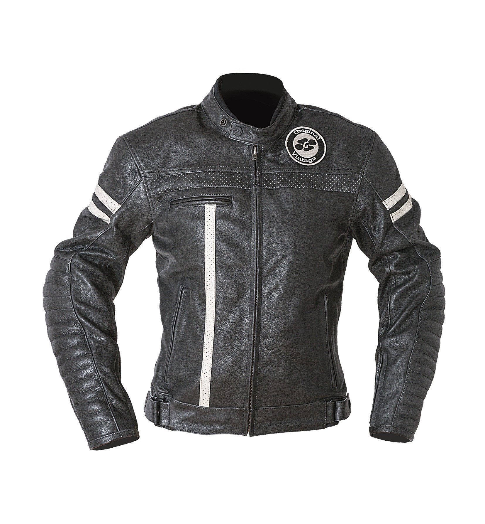 Garibaldi - Garibaldi Moka Racer Vintage Black Leather Ladies Jacket - Ladies Jackets - Salt Flats Clothing