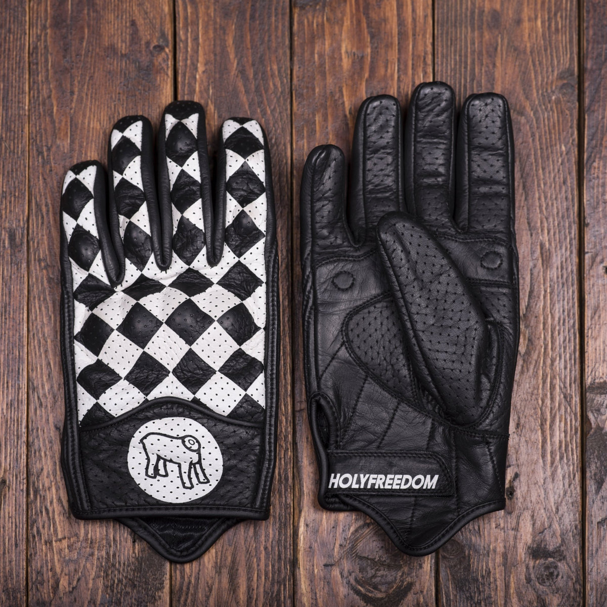 Holy Freedom Bullit Schwarz-Weiß-Handschuhe