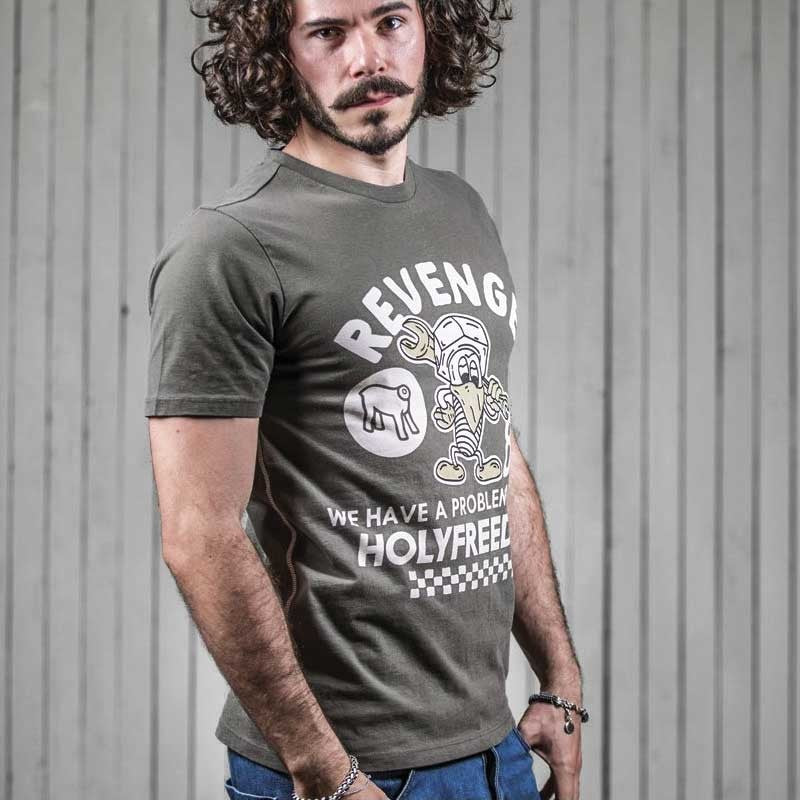 Holy Freedom Revenge Green Short Sleeve T'Shirt - Salt Flats Clothing