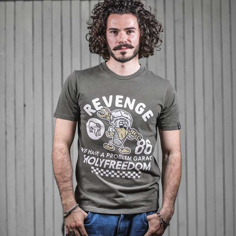 Holy Freedom Revenge Green Short Sleeve T'Shirt - Salt Flats Clothing