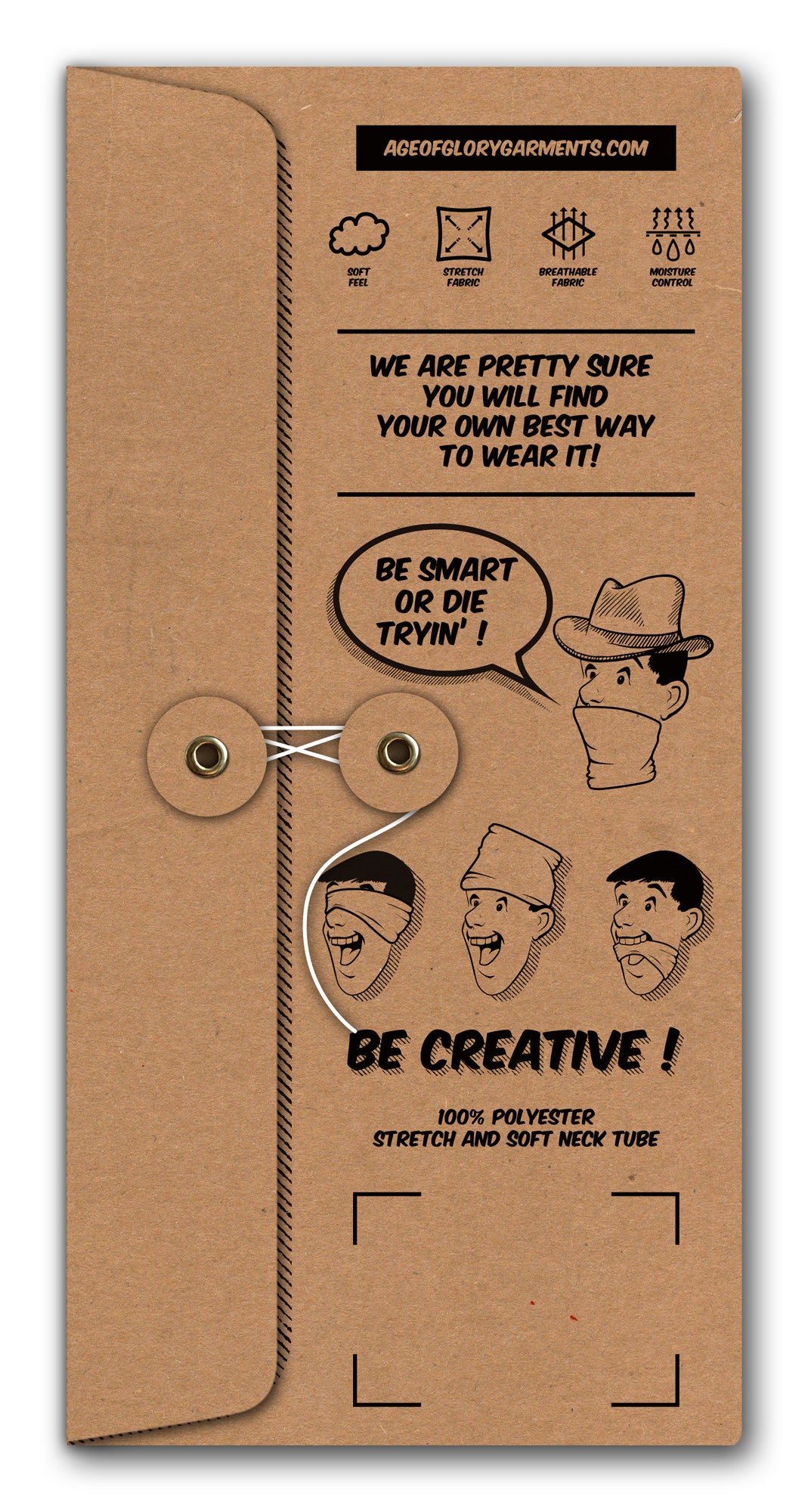 Age of Glory Kanoko Indigo White Bandana Tube