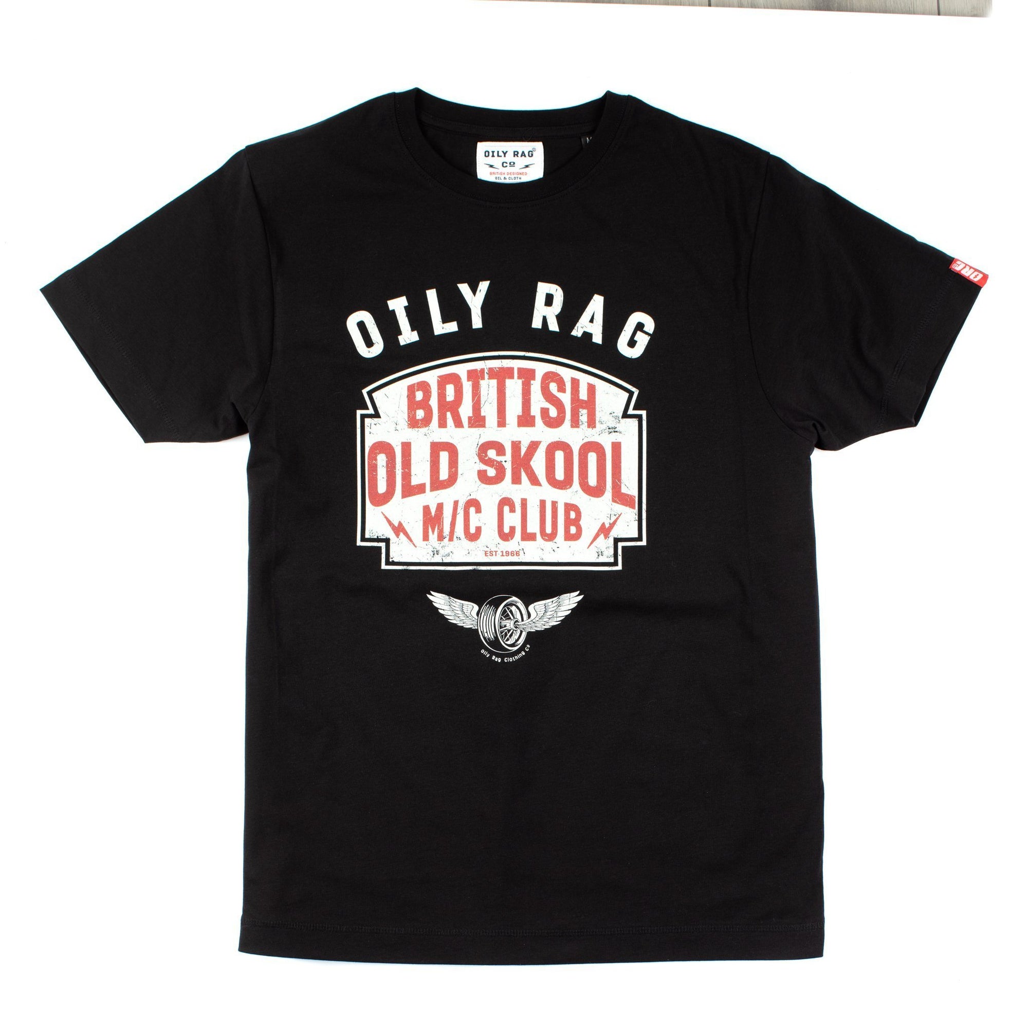 Oily Rag Clothing - Oily Rag Clothing Black Label Old Skool T'Shirt - T-Shirts - Salt Flats Clothing