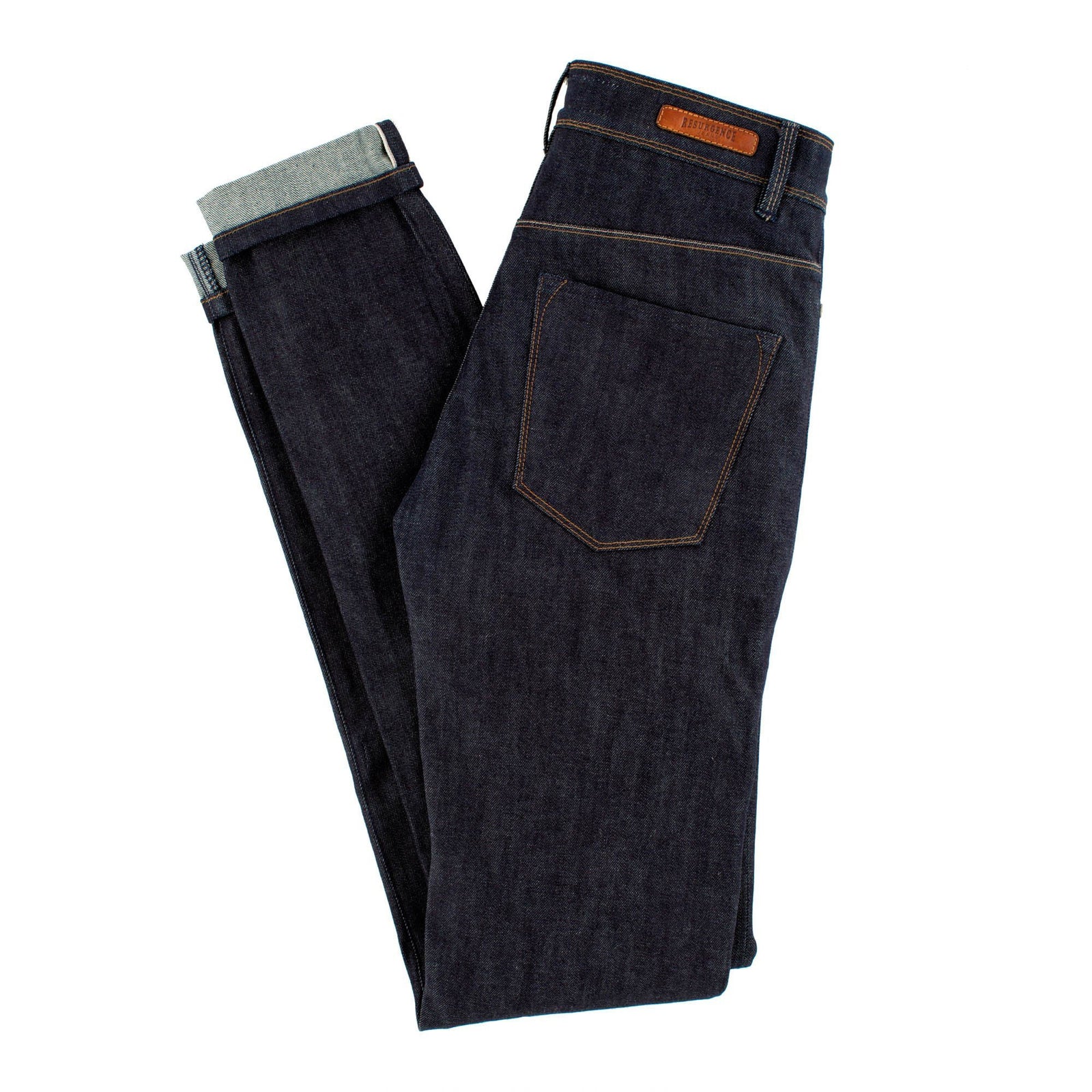 Resurgence Gear Inc. - Resurgence Gear® Cafe Racer Ladies Raw Selvedge Protective Motorcycle Jeans - Ladies Trousers - Salt Flats Clothing