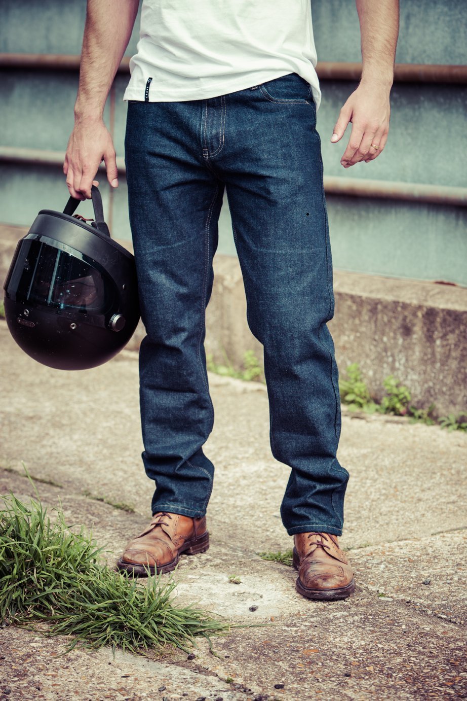 Resurgence Gear Inc. - Resurgence Gear® New Wave PEKEV Ultra Single Layer Protective Motorcycle Jeans - Men's Trousers - Salt Flats Clothing
