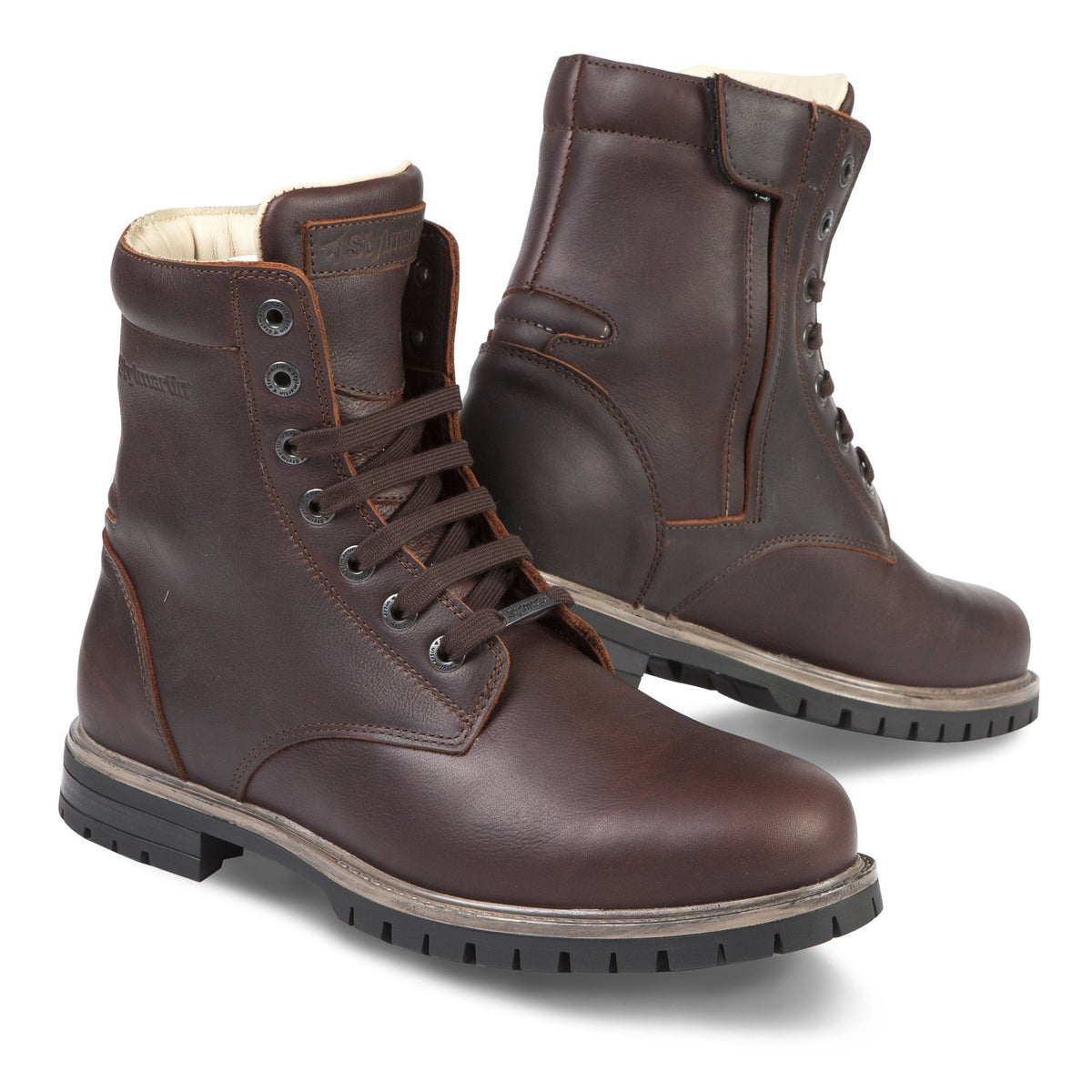 urban biker boots Stylmartin Ace Urban Motorcycle Boots in Brown