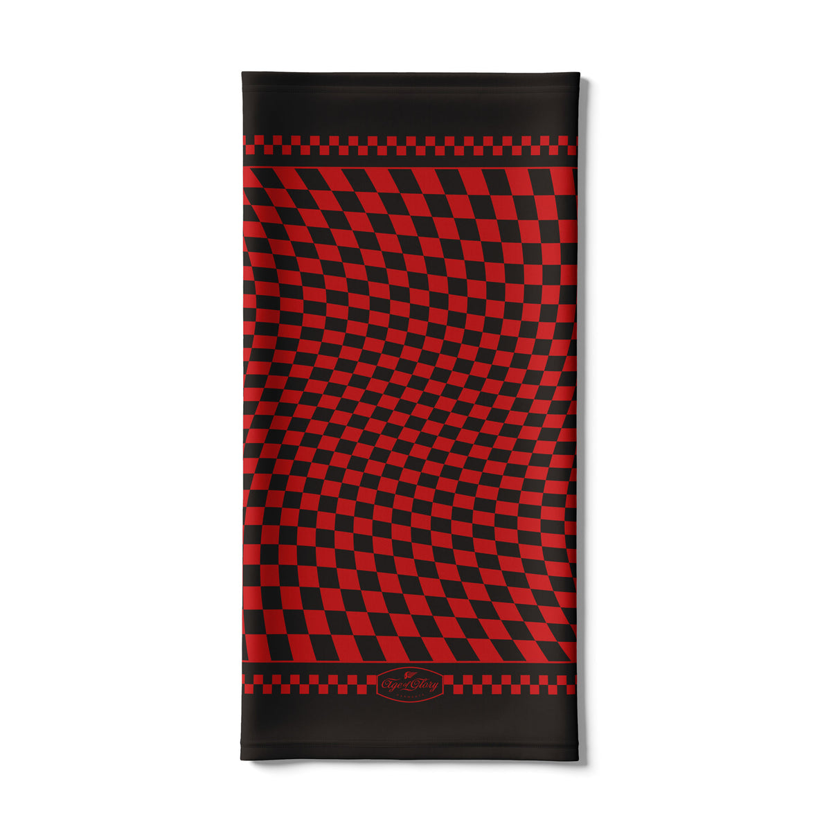 Age of Glory Twisted Checker Red Bandana Neck Tube - Salt Flats Clothing